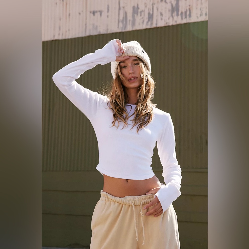 NWT Top rated Free People Movement Ribbed shirt